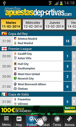 Pronóstico para el partido de hoy