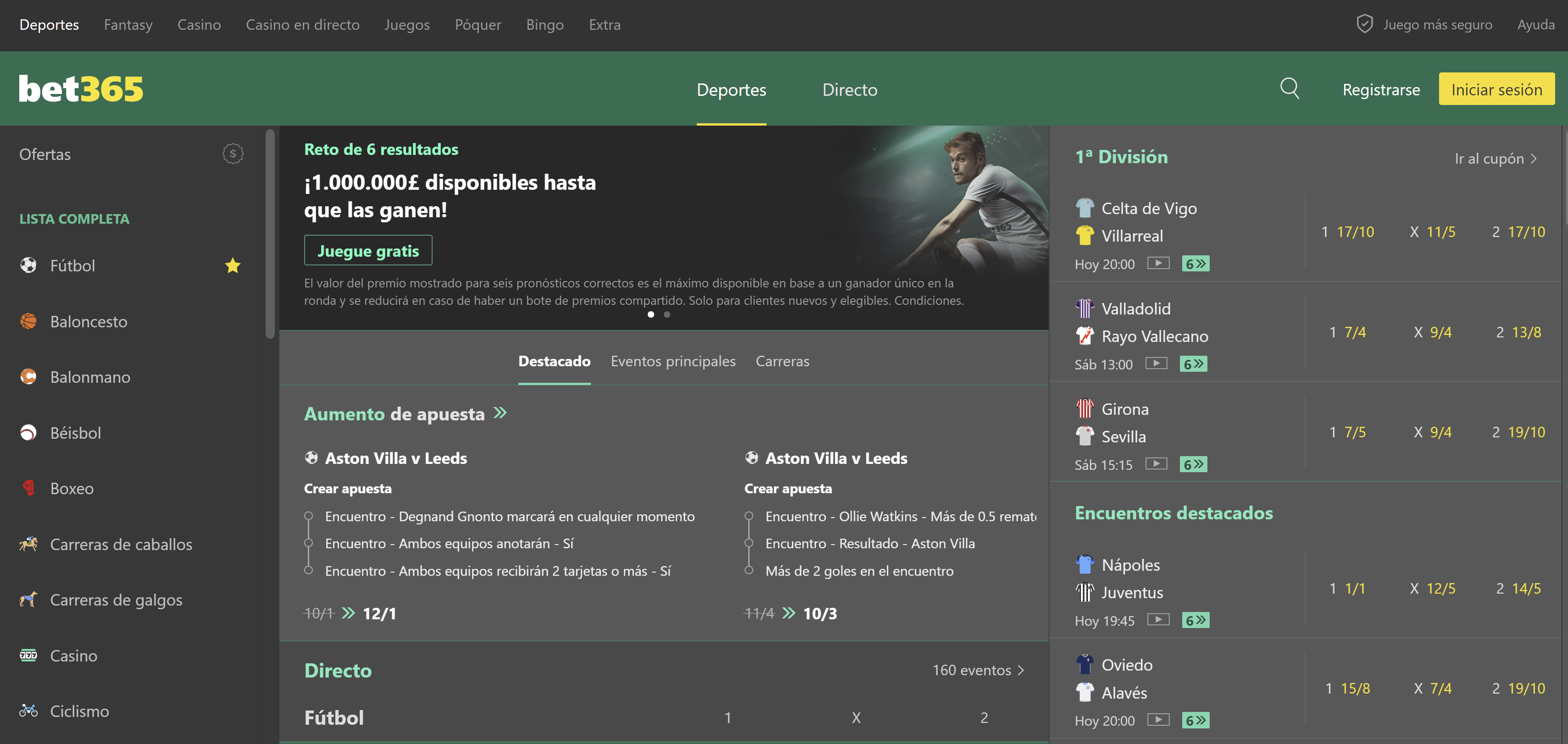 Bet365 - Plataforma y app